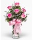 6 Pink Roses 