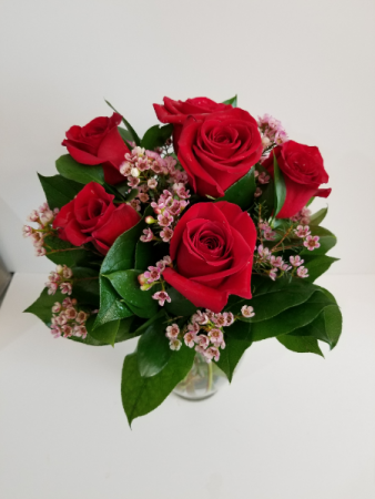 6 Red Roses