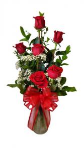 6 Red Roses Arranged Other Colors May Also Be Available
