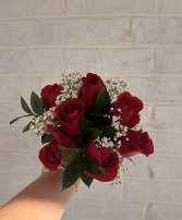 6 Red Roses Handheld  prom