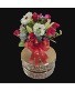 6 Rose W/ Mix Flowers Arrangement  Vase