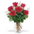 6 Roses in Vase 6 Premium Red Roses arranged beautifully in a vase.