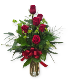 6 Roses Vase Arrangement