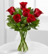 6 Roses Vased Vase Arrangment