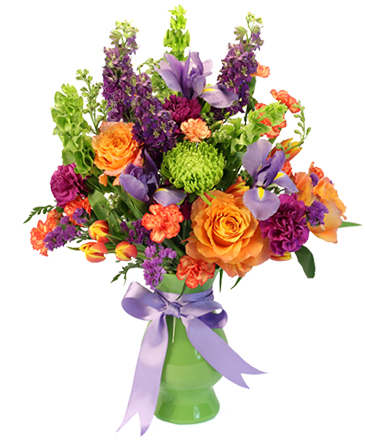 Blooming with Color Vase Arrangement 