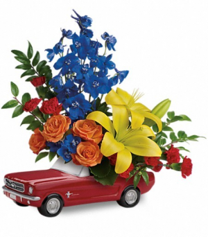 '65 Ford Mustang Bouquet in Allen, TX | Lovejoy Flower and Gift Shop '65 Ford Mustang Bouquet in Allen, TX | Lovejoy Flower and Gift Shop