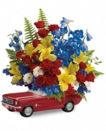  '65 Ford Mustang Bouquet Flower Arrangement
