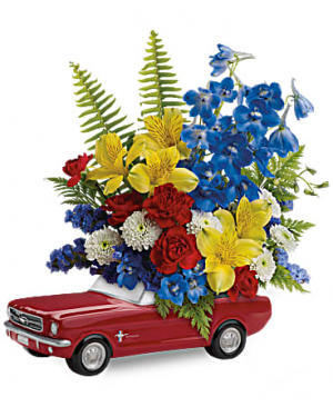 '65 Ford Mustang  flower arrangement