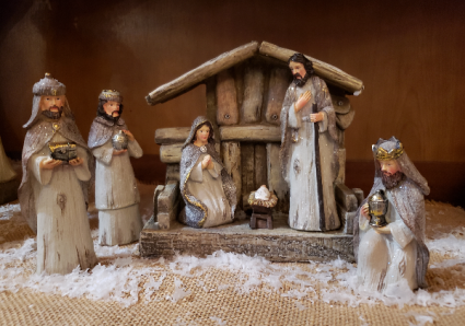 7 piece Natural Nativity Set 