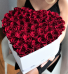 50 Fresh or Preserved Roses In a Heart Box 