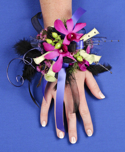 Flower wrist band clearance for prom