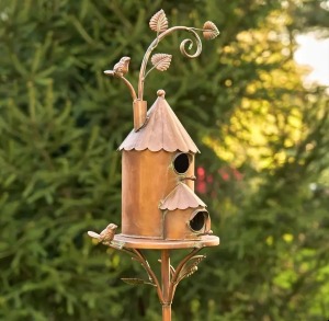 75"tall Two story  Copper- Landcaster Birdhouse