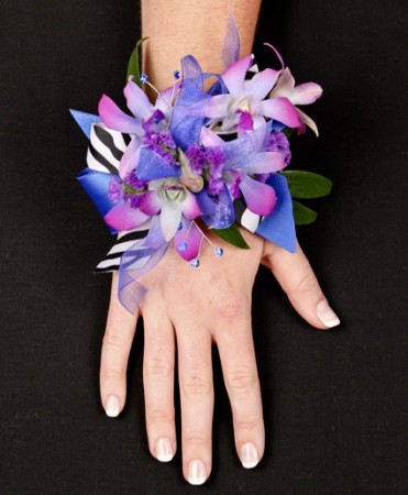 POSH PURPLE ORCHIDS Prom Corsage in Wilbraham, MA - WILBRAHAM FLOWERS