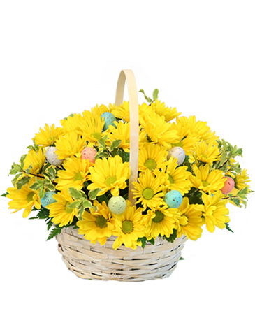 Easter Egg-spression Basket Arrangement in Selma, AL | THE FLOWER BASKET 