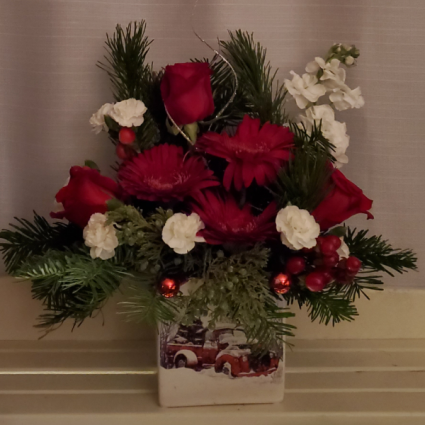 8FR000079 Bringing Home The Tree Arrangement