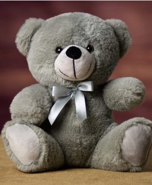 9" Smokey Mountain Gray Colorama Plus Bear Gift