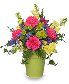 POT O' POSIES Flower Arrangement
