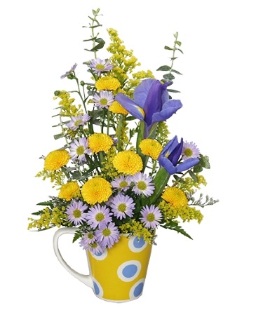 Cup O' Cheer Flower Arrangement in Clinton, IL | Grimsley's Flower Store