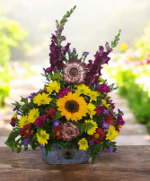 Wild Fall Fields FHF-F92 Fresh Flower Arrangement  local only