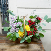 The Polly Bouquet Basket Arrangement