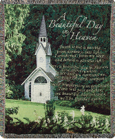 A Beautiful Day in Heaven Tapestry Throw