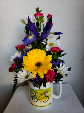 A Beautiful Ride Mug Arrangement