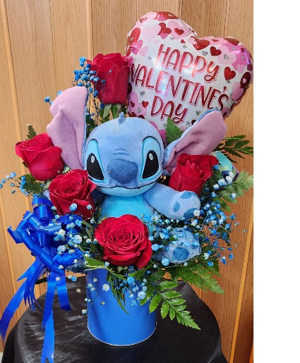 A Blue Valentine  Roses and Plush