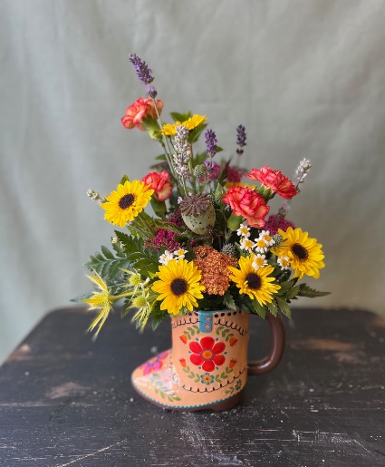 A Boot of Wildflowers 