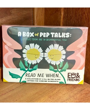 A box of Pep Talks Gifts