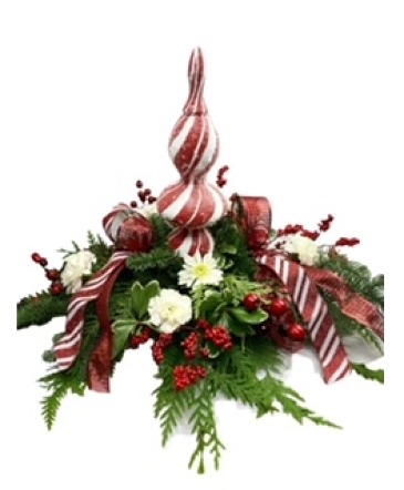 A Candy Christmas Christmas Centerpiece in Jacksonville, AR | DOUBLE R FLORIST A Candy Christmas Christmas Centerpiece in Jacksonville, AR | DOUBLE R FLORIST