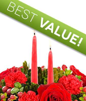 A Christmas Centerpiece Florist Designed