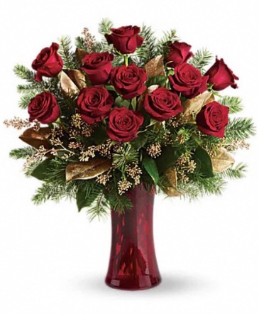 A Christmas Dozen Roses  in Fort Lauderdale, FL | Gallery Shop N Services