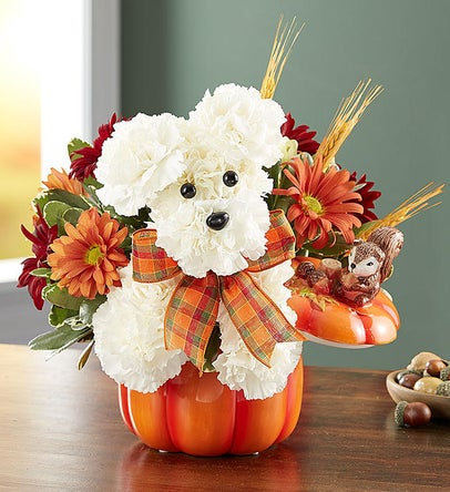 a-DOG-able® for Fall Flower Arrangement