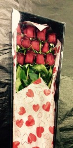 A Dozen Boxed Roses