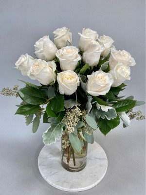 A Dozen White Roses 