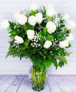 A Dozen White Roses 