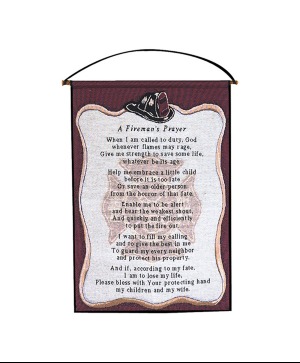 A Firemans Prayer Wall Hanging
