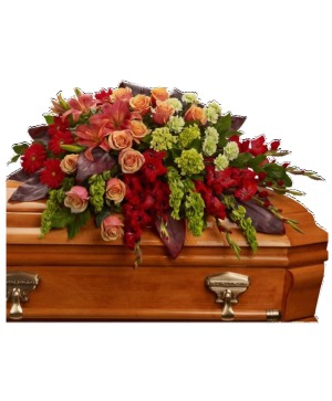 A Fond Farewell Casket Spray