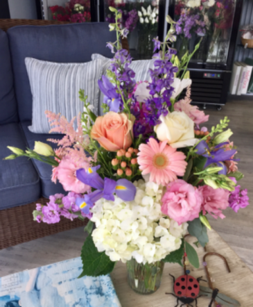 A Gardener’s Dream Vase Arrangement  in Mattapoisett, MA | Blossoms Flower Shop