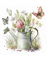 A Garden Watering Can Bouquet 