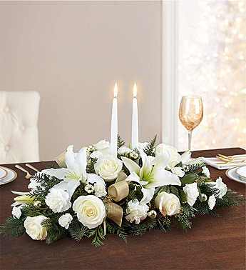 A Glowing Elegance Centerpiece holiday