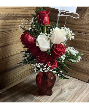 A Heart full of Roses Vase