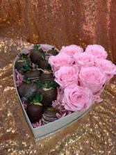 A heart full of sweet love Flower arrangement 