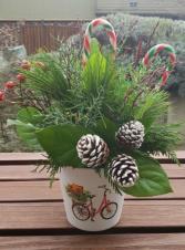 A Jolly Good Time Winter Arrangement