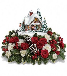  A Kiss for Santa Thomas Kinkade 2014 Price reflects local delivery only please call store if delivery is outside area