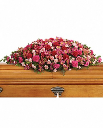 A Life Loved Casket Spary Funeral