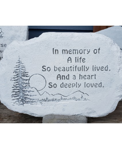 A Life So Beautifully Lived Memory Stone