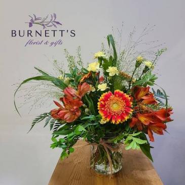 A Little Bit Rustic Vase Arrangement in Kelowna, BC | Burnett's Florist