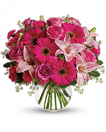 A Little Pink Me Up   in Granger, IN | Yellow Rose Florist And Flower Basket