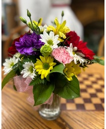A little Something - 918 (flowers/colours may vary Vase arrangement 